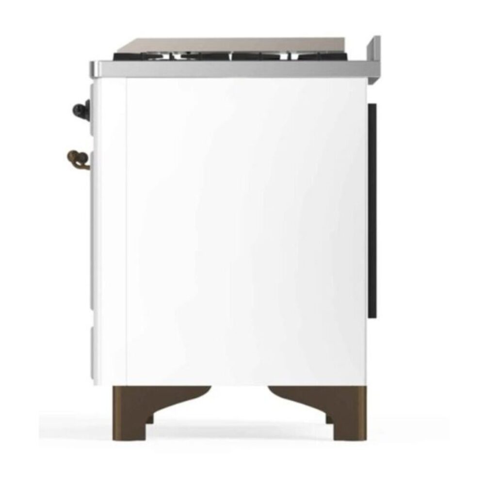 ILVE_UM12FDNS3WHB_Majestic_II_48"_Dual_Fuel_Range_Right_Angle