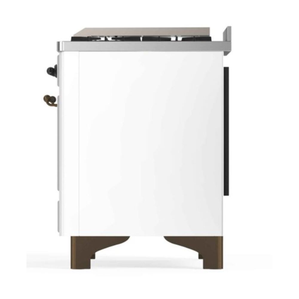 ILVE_UM12FDNS3WHB_Majestic_II_48"_Dual_Fuel_Range_Right_Angle