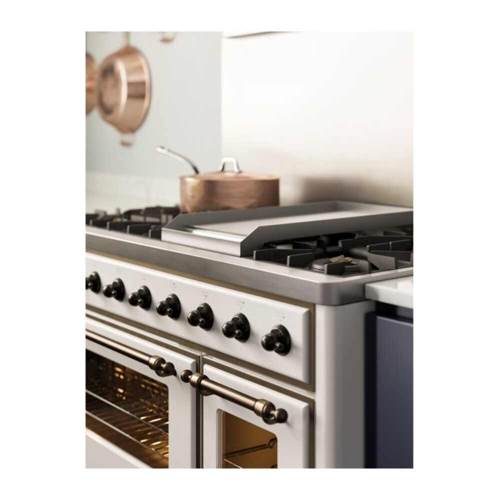 ILVE Majestic II 48" UM12FDNS3WHB Dual Fuel Range, Lifestyle