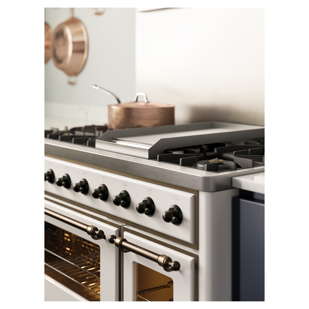 ILVE Majestic II 48" UM12FDNS3WHB Dual Fuel Range, Lifestyle