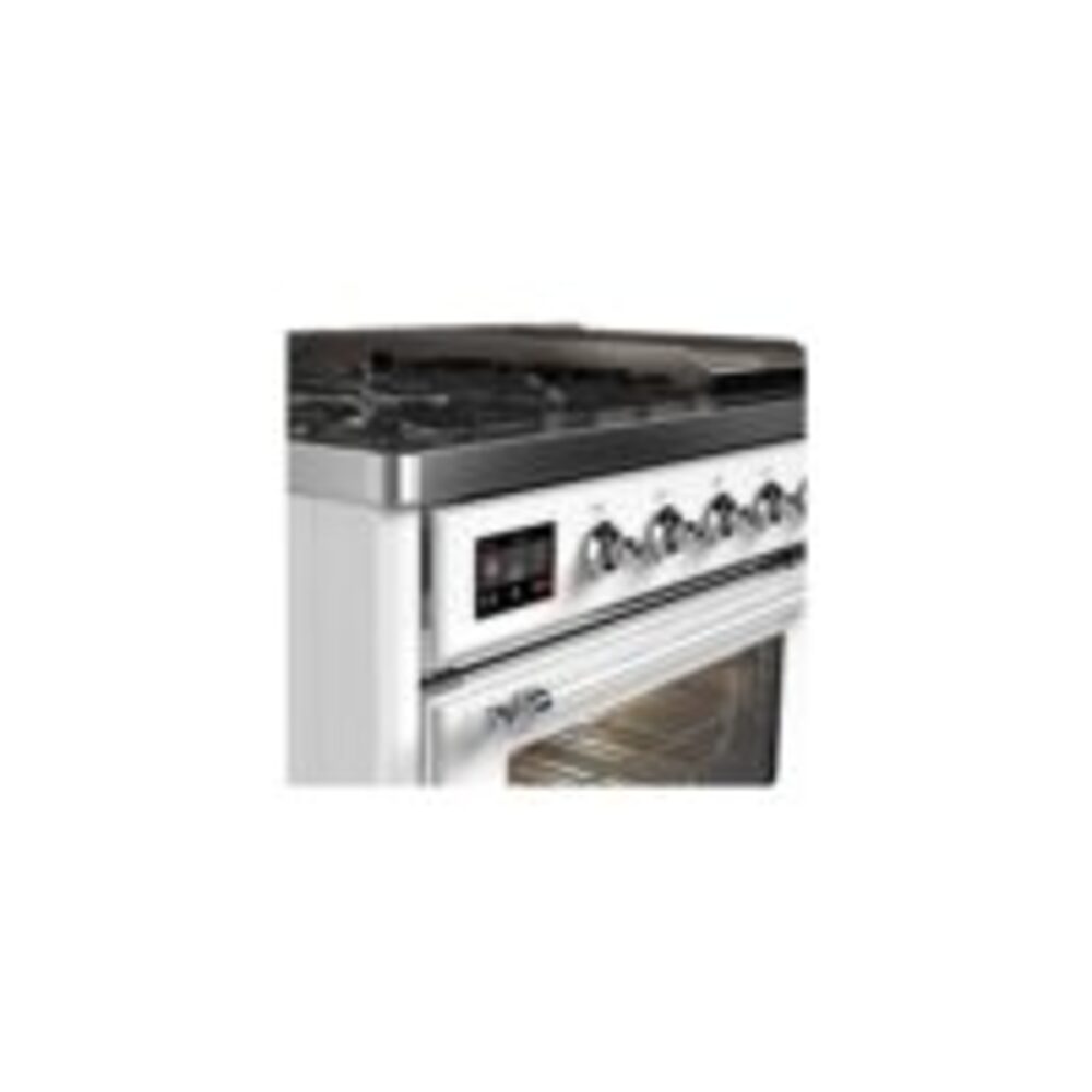 ILVE UM12F Majestic II 48 inch Dual Fuel Range with 8 Burners, Griddle