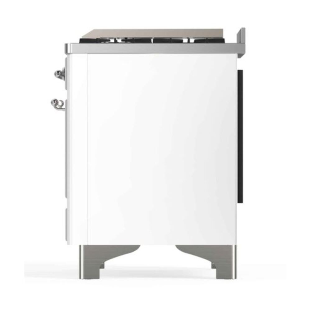 ILVE_UM12FDNS3WHCLP_Majestic_II_48"_Dual_Fuel_Range_Right_Angle