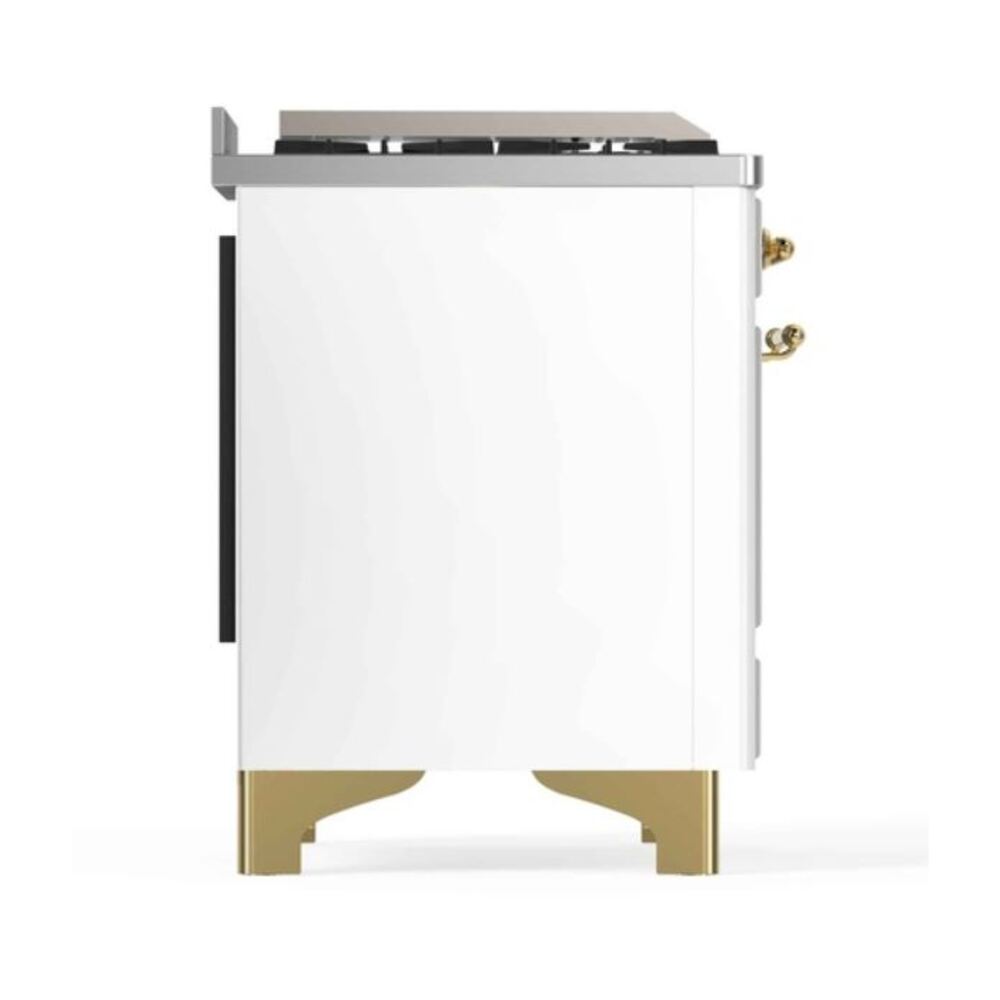 ILVE_UM12FDNS3WHGLP_Majestic_II_48"_Dual_Fuel_Range_left_side