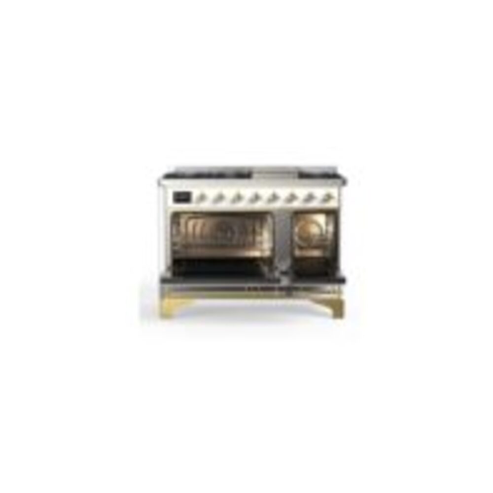 ILVE_UM12FDNS3WHG_Majestic_II_48"_Dual_Fuel_Range_oven_opened