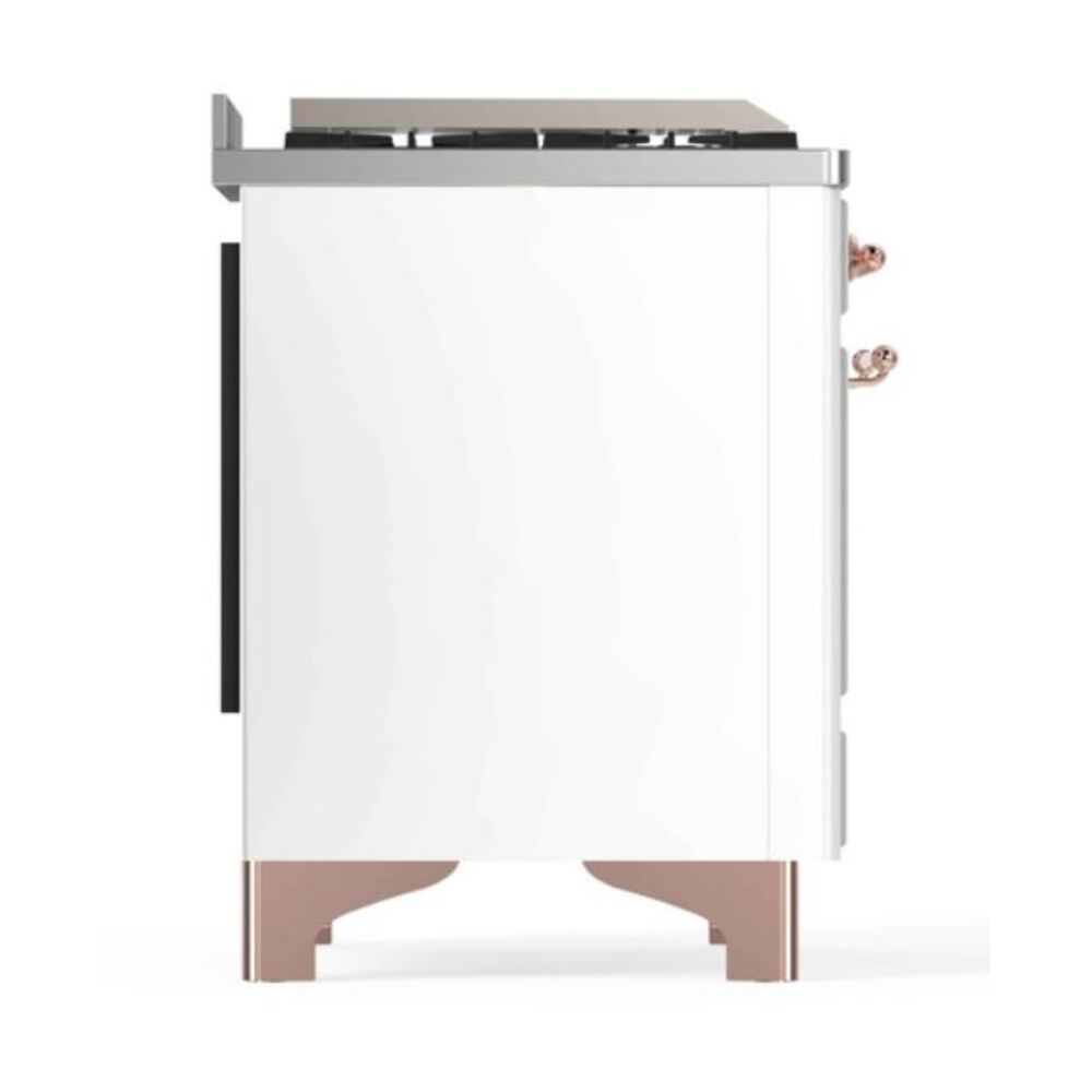 ILVE_UM12FDNS3WHPLP_Majestic_II_48"_Dual_Fuel_Range_Left_Angle