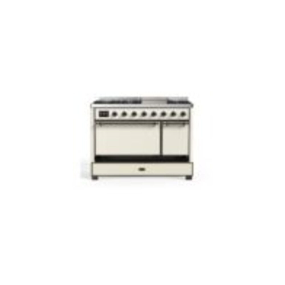 ILVE UM12F Majestic II 48 inch Dual Fuel Range with 8 Burners, Griddle