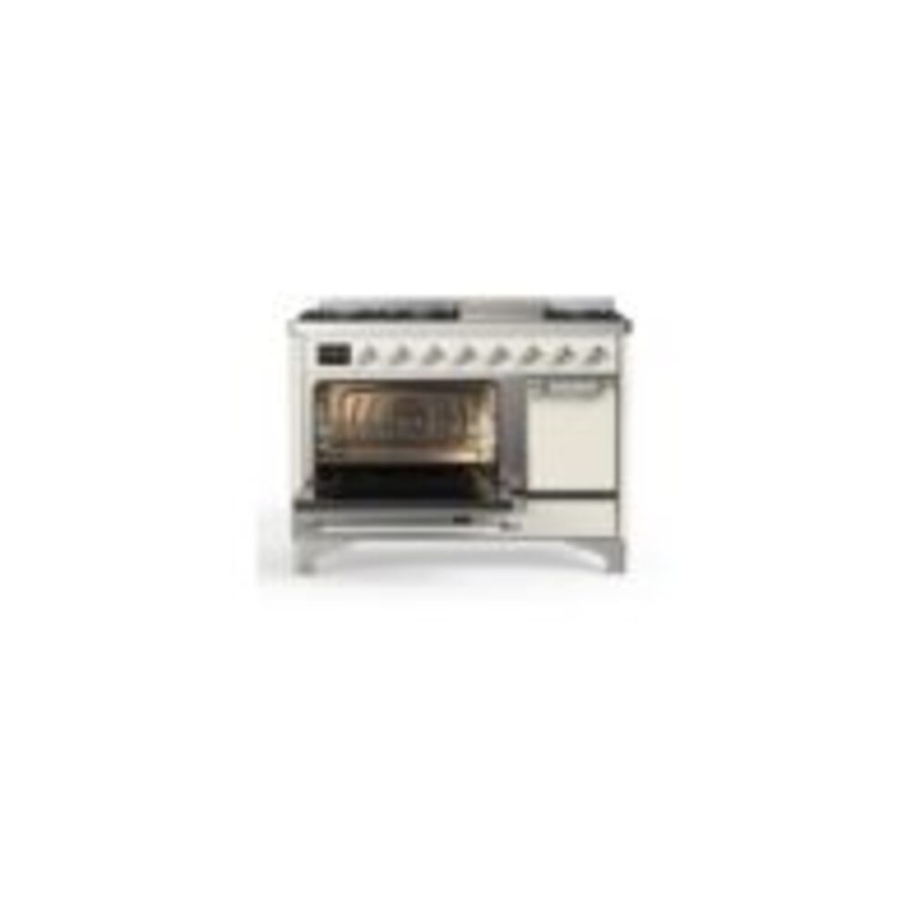 ILVE_UM12FDQNS3AWCLP_Majestic_II_48"_Dual_Fuel_Range_Left_Angle