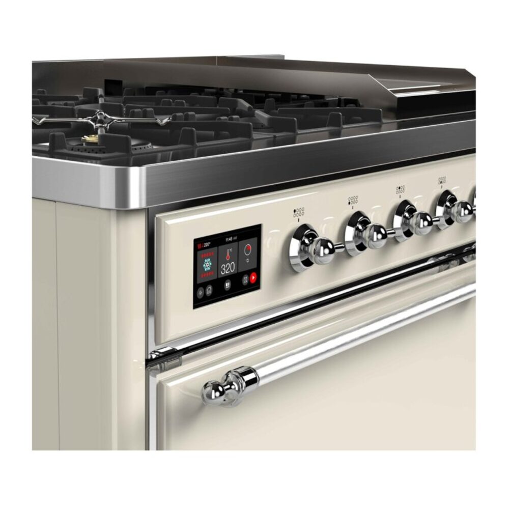 ILVE UM12F Majestic II 48 inch Dual Fuel Range with 8 Burners, Griddle