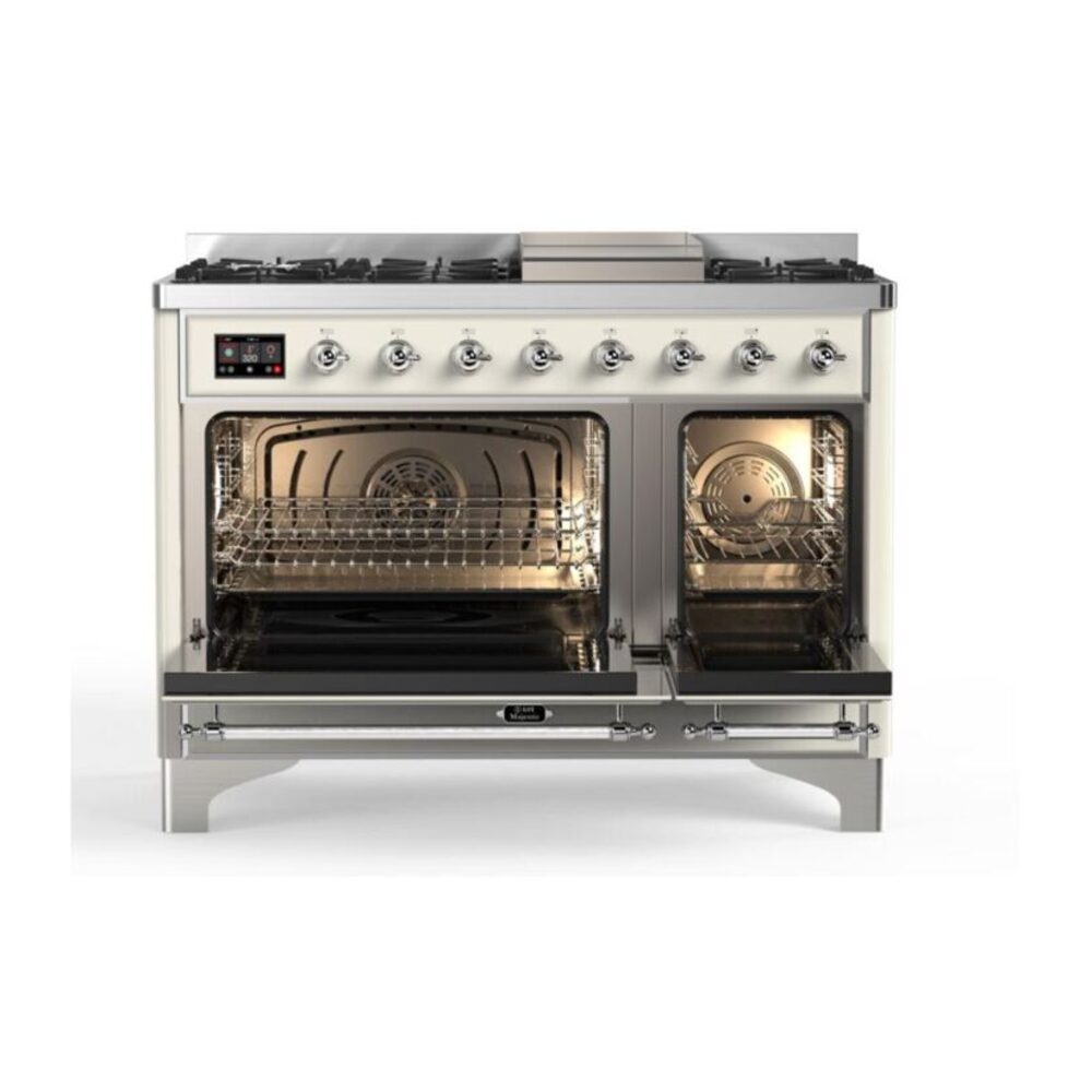 ILVE_UM12FDQNS3AWC_Majestic_II_48_Dual_Fuel_Range_Top_Angle