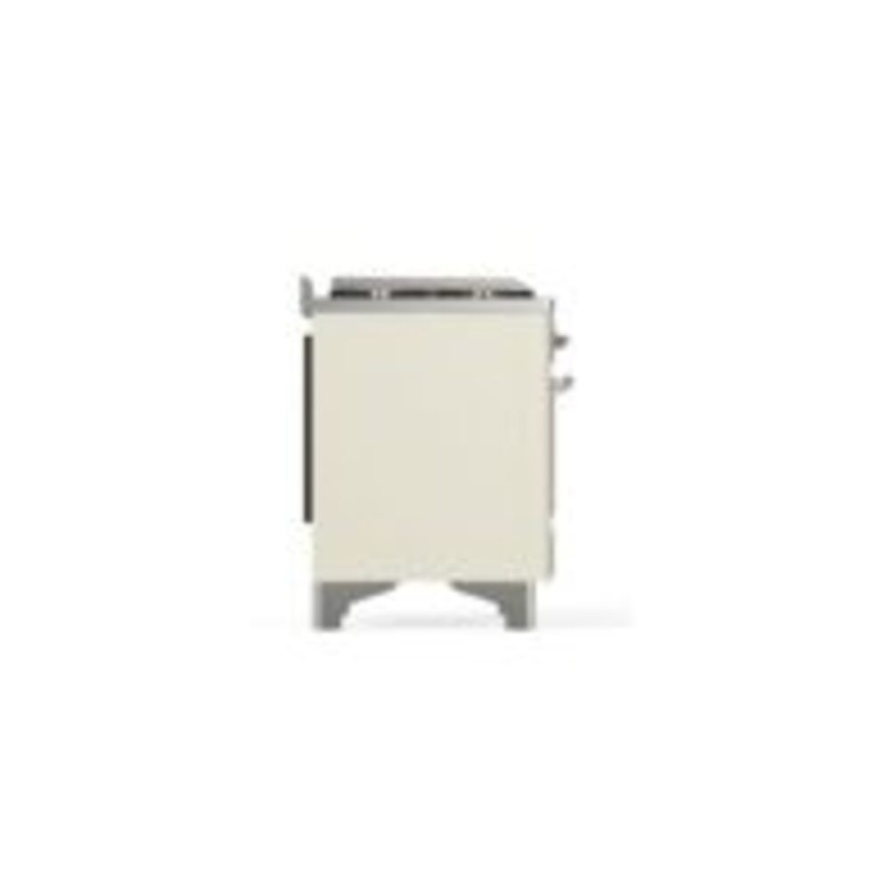 ILVE UM12F Majestic II 48 inch Dual Fuel Range with 8 Black Brass Burners, Griddle