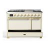ILVE UM12F Majestic II 48 inch Dual Fuel Range with 8 Burners, Griddle
