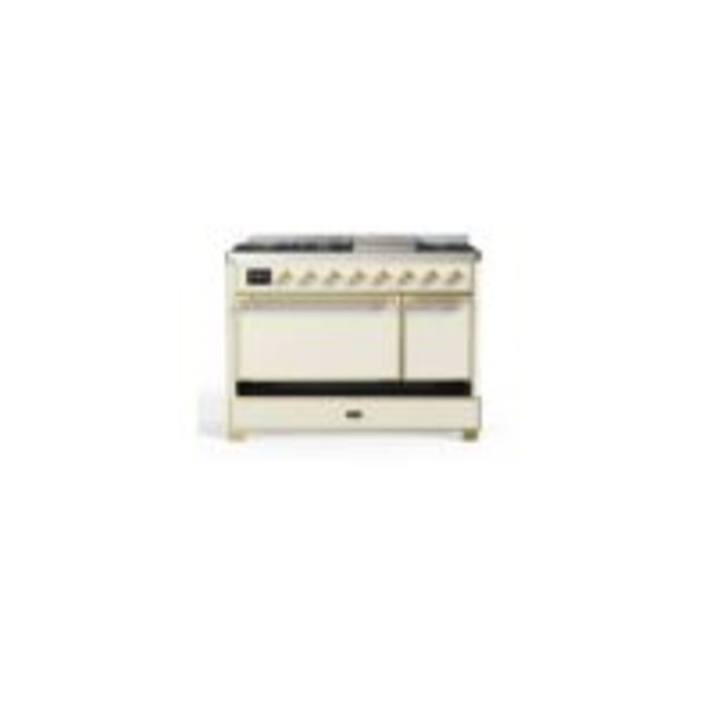 ILVE UM12F Majestic II 48 inch Dual Fuel Range with 8 Burners, Griddle