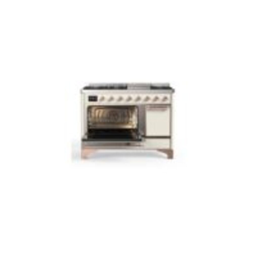 ILVE_UM12FDQNS3AWPLP_Majestic_II_48"_Dual_Fuel_Range_Left_Angle