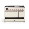 ILVE UM12F Majestic II 48 inch Dual Fuel Range with 8 Burners, Griddle
