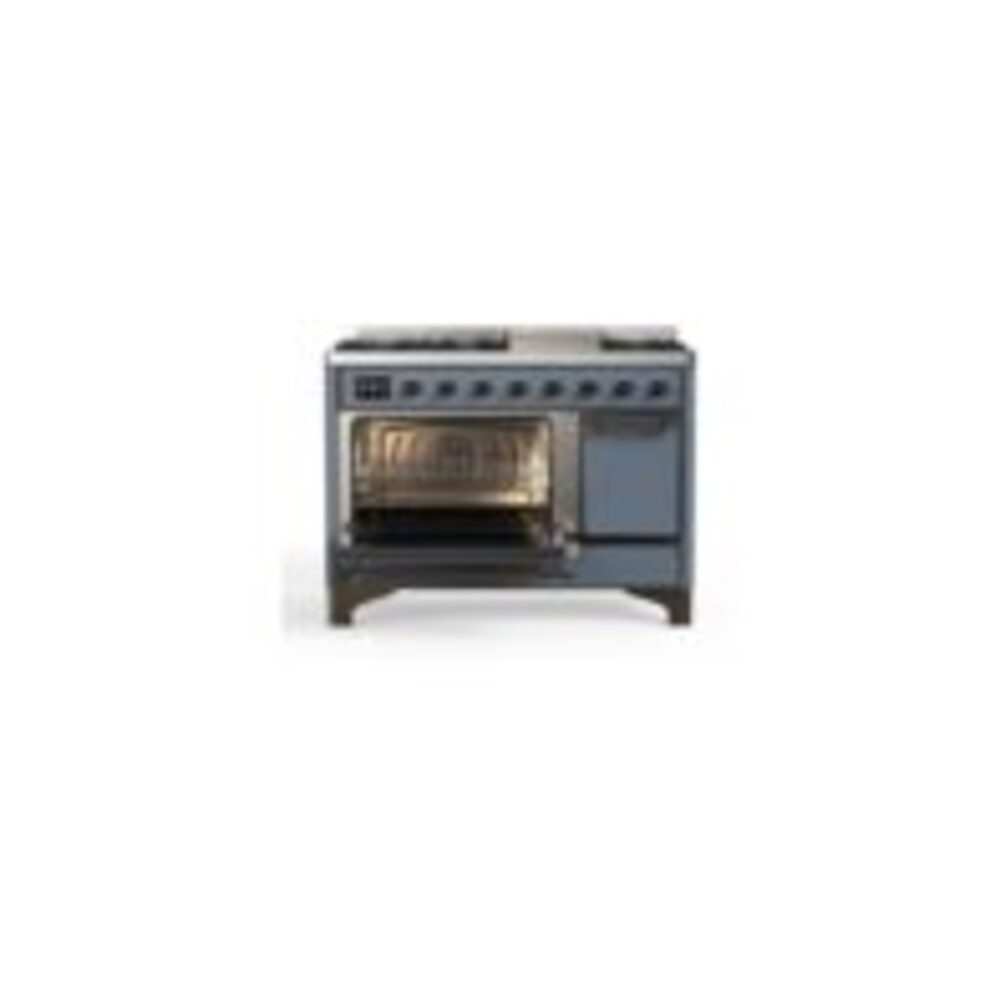 ILVE_UM12FDQNS3BGBLP_Majestic_II_48"_Dual_Fuel_Range_Left_Angle