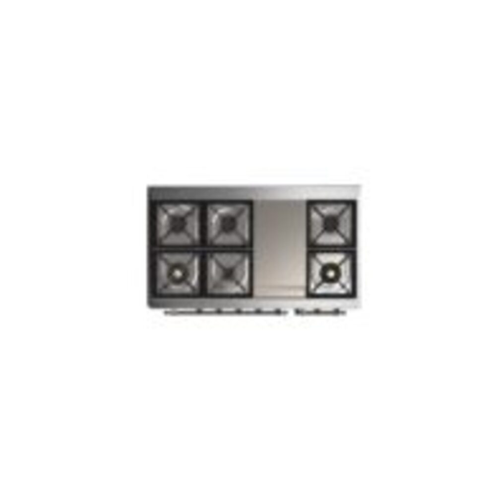ILVE UM12F Majestic II 48 inch Dual Fuel Range with 8 Burners, Griddle