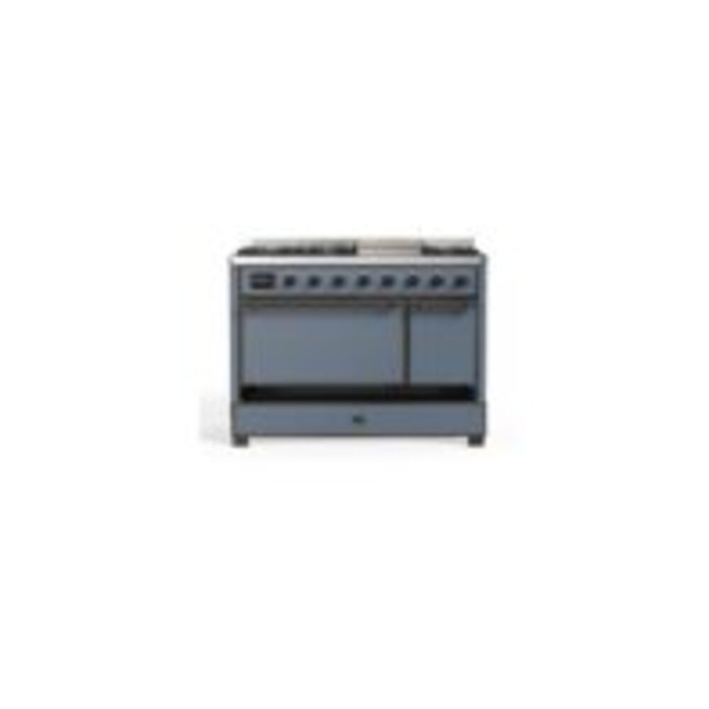 ILVE UM12F Majestic II 48 inch Dual Fuel Range with 8 Burners, Griddle