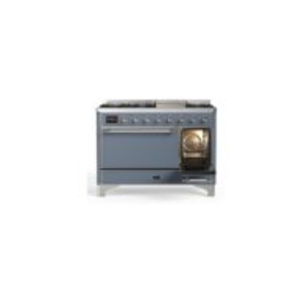 ILVE_UM12FDQNS3BGCLP_Majestic_II_48"_Dual_Fuel_Range_Right_Angle