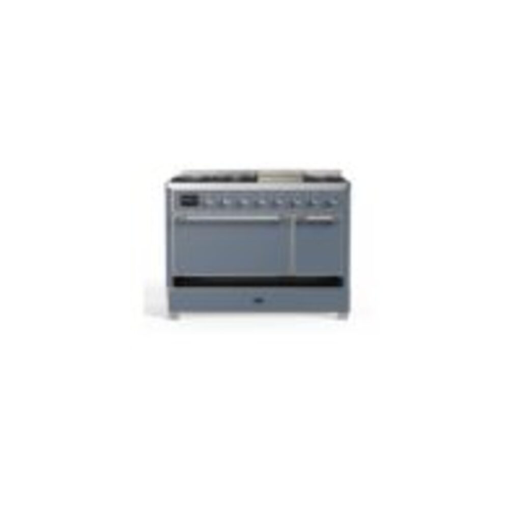 ILVE UM12F Majestic II 48 inch Dual Fuel Range with 8 Burners, Griddle
