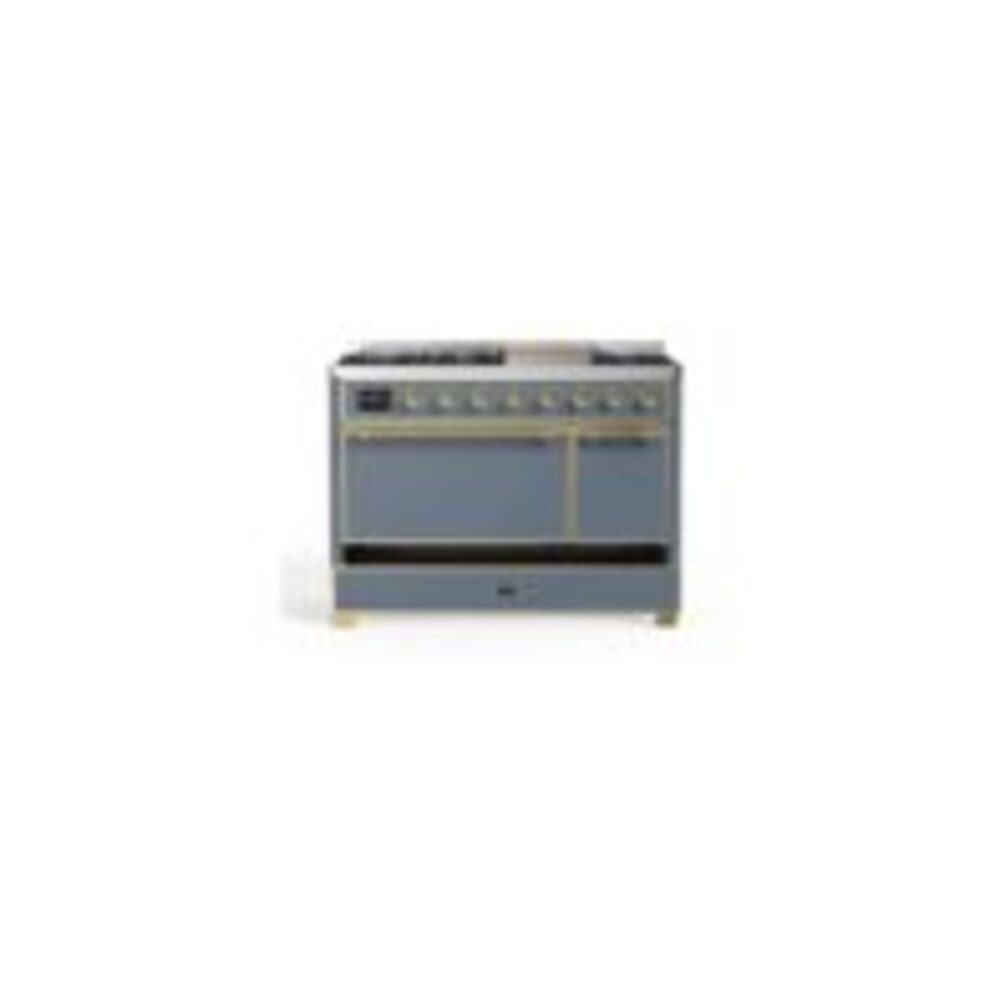 ILVE UM12F Majestic II 48 inch Dual Fuel Range with 8 Burners, Griddle