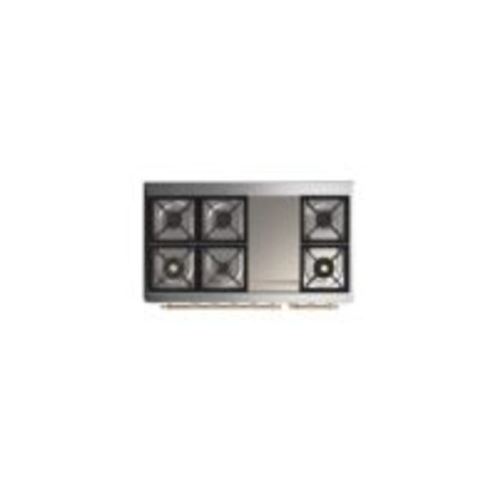 ILVE UM12F Majestic II 48 inch Dual Fuel Range with 8 Burners, Griddle