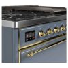 ILVE UM12F Majestic II 48 inch Dual Fuel Range with 8 Burners, Griddle