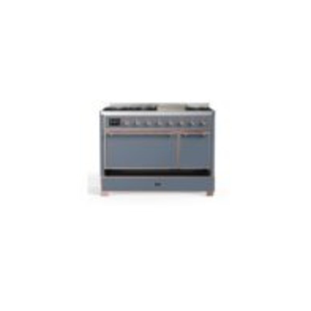 ILVE UM12F Majestic II 48 inch Dual Fuel Range with 8 Burners, Griddle