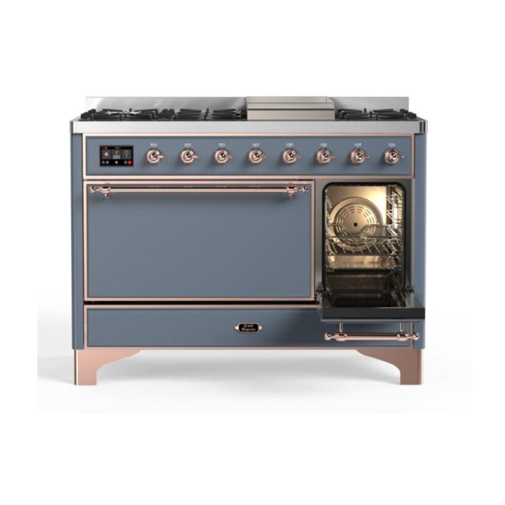 ILVE_UM12FDQNS3BGP_Majestic_II_48"_Dual_Fuel_Range_Right_Angle