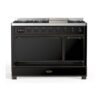 ILVE UM12F Majestic II 48 inch Dual Fuel Range with 8 Burners, Griddle