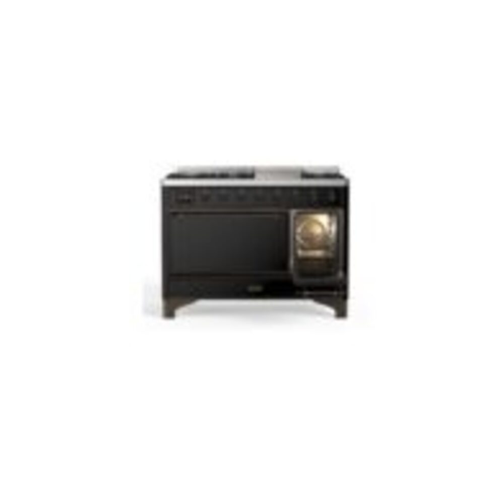 ILVE_UM12FDQNS3BKBLP_Majestic_II_48"_Dual_Fuel_Range_Right_Angle