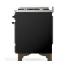 ILVE UM12F Majestic II 48 inch Dual Fuel Range with 8 Black Brass Burners, Griddle