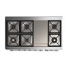 ILVE UM12F Majestic II 48 inch Dual Fuel Range with 8 Burners, Griddle