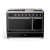 ILVE UM12F Majestic II 48 inch Dual Fuel Range with 8 Burners, Griddle