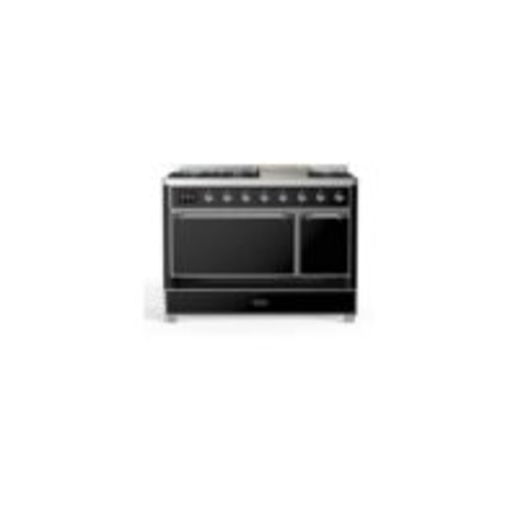 ILVE UM12F Majestic II 48 inch Dual Fuel Range with 8 Burners, Griddle
