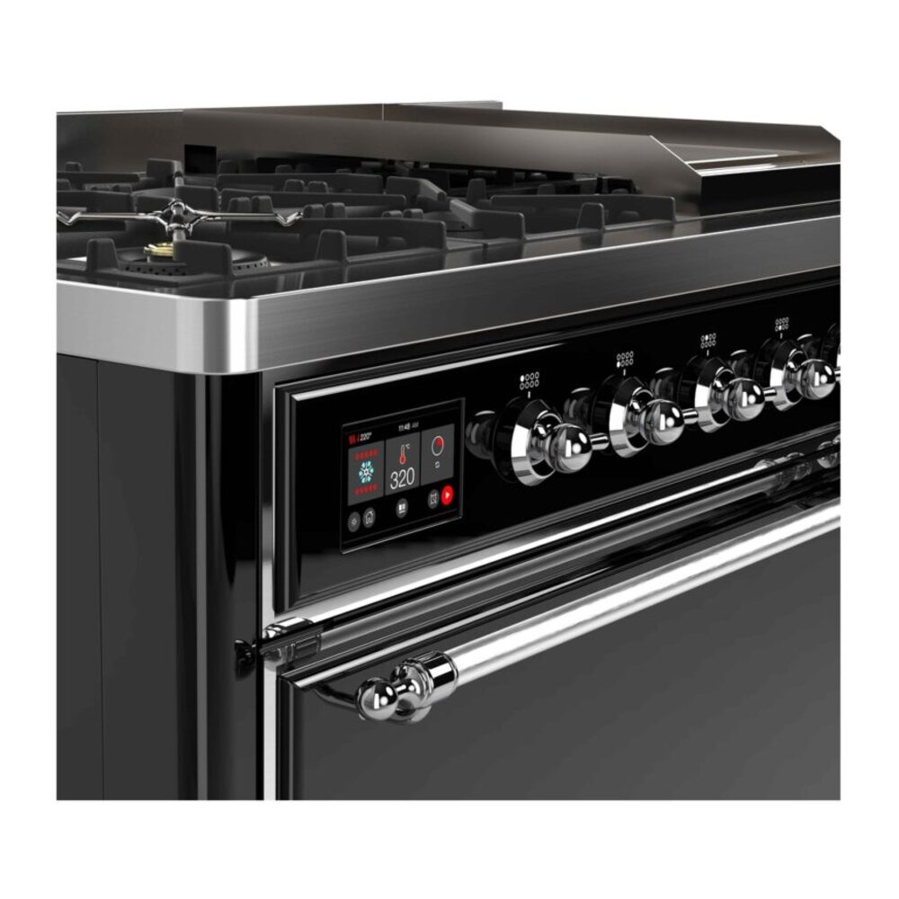 ILVE UM12F Majestic II 48 inch Dual Fuel Range with 8 Burners, Griddle