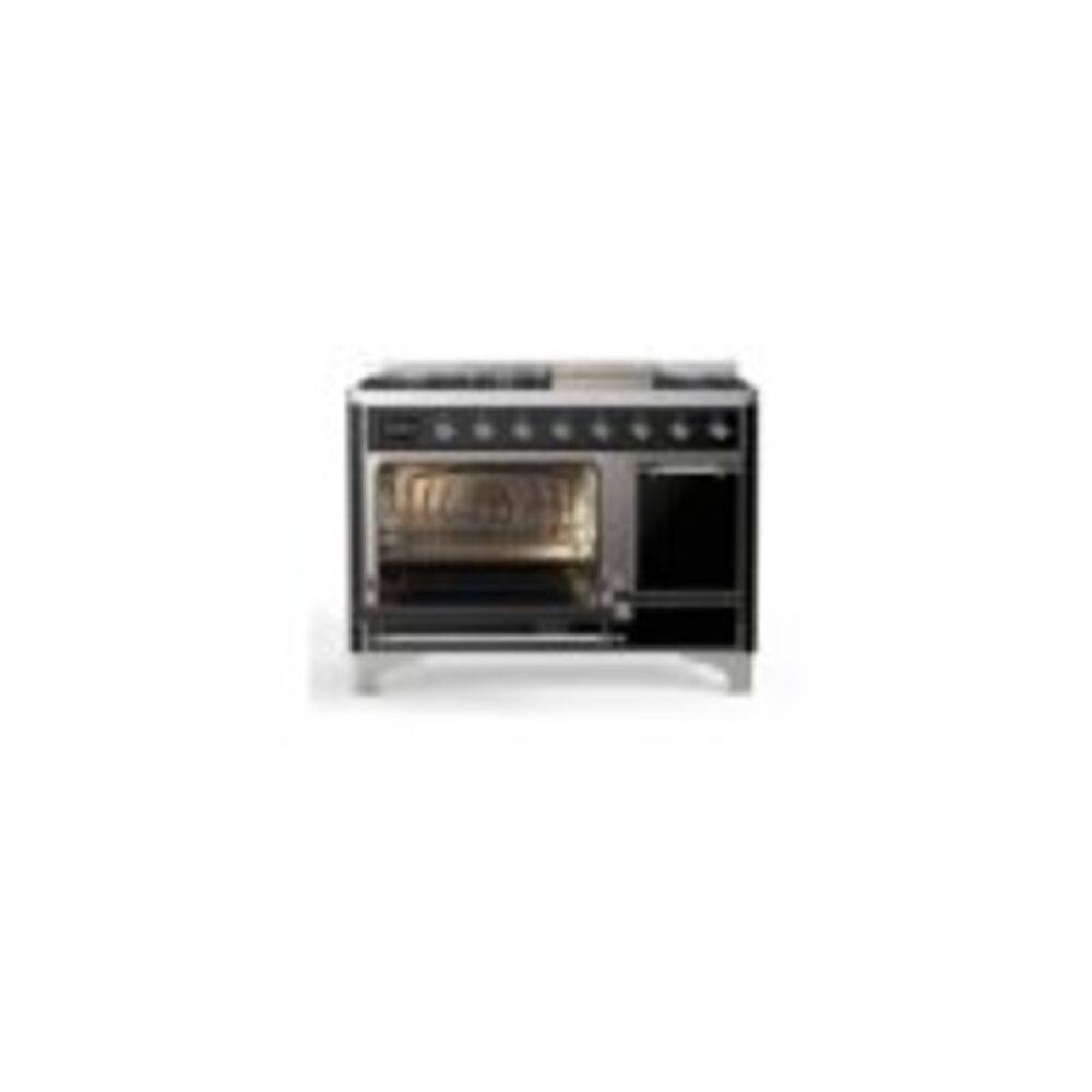 ILVE_UM12FDQNS3BKC_Majestic_II_48_Dual_Fuel_Range_Left_Angle