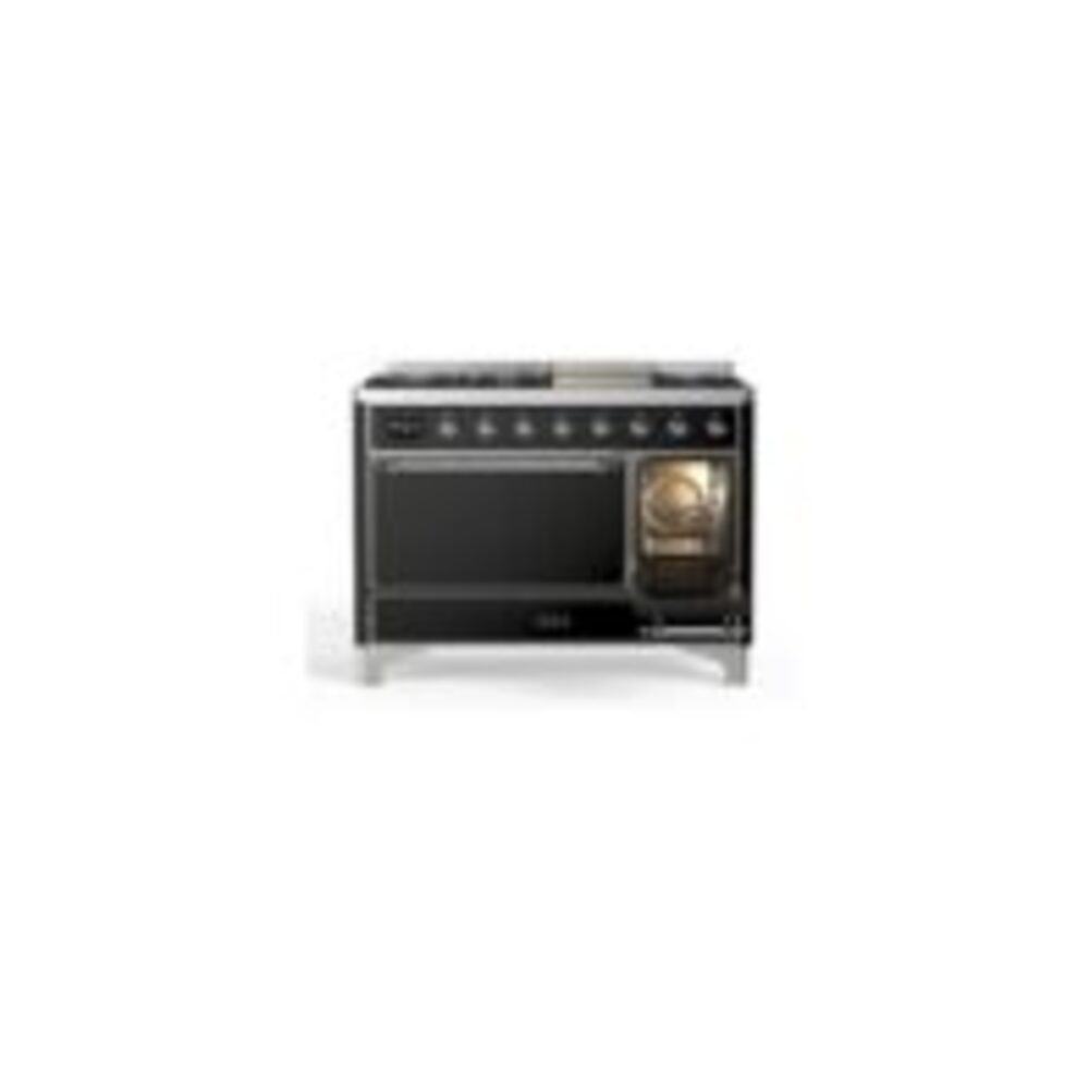 ILVE_UM12FDQNS3BKC_Majestic_II_48"_Dual_Fuel_Range_Right_Angle