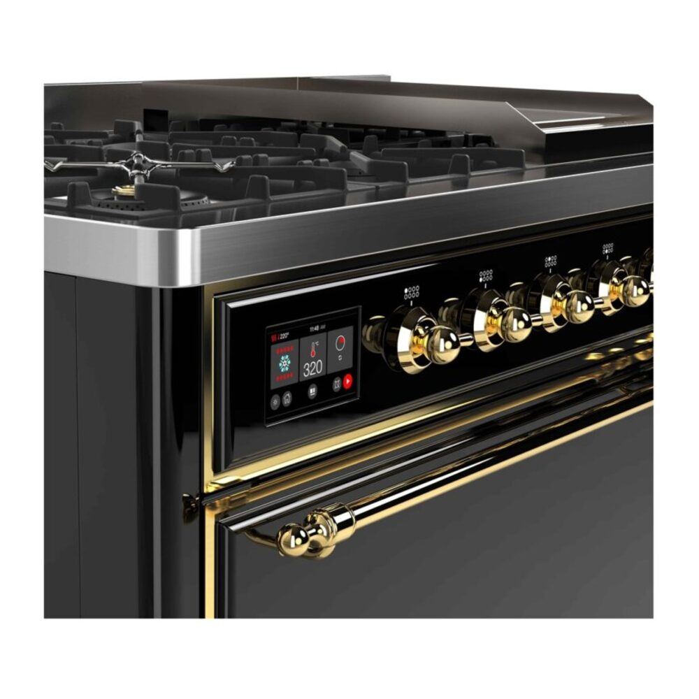 ILVE UM12F Majestic II 48 inch Dual Fuel Range with 8 Burners, Griddle