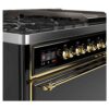 ILVE UM12F Majestic II 48 inch Dual Fuel Range with 8 Burners, Griddle