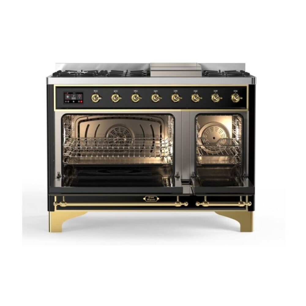 ILVE_UM12FDQNS3BKG_Majestic_II_48_Dual_Fuel_Range_Top_Angle