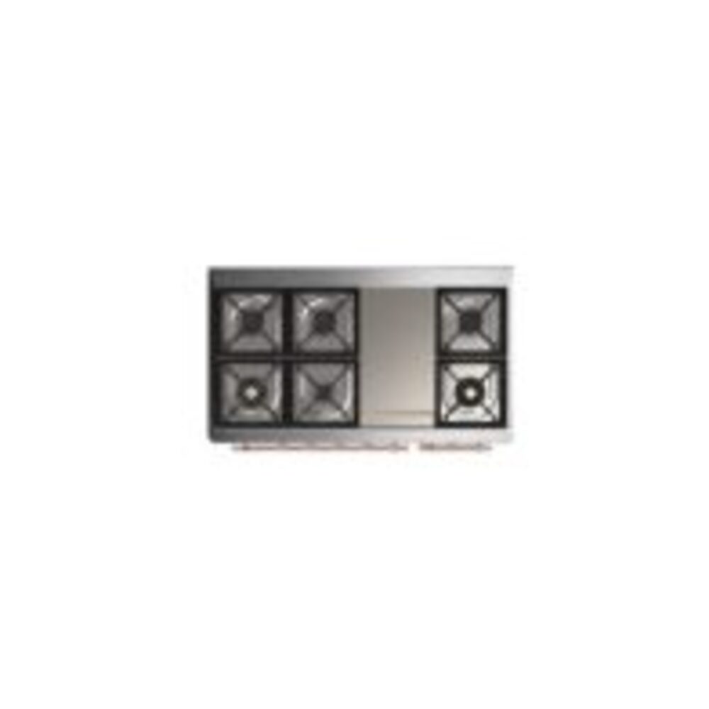 ILVE UM12F Majestic II 48 inch Dual Fuel Range with 8 Burners, Griddle