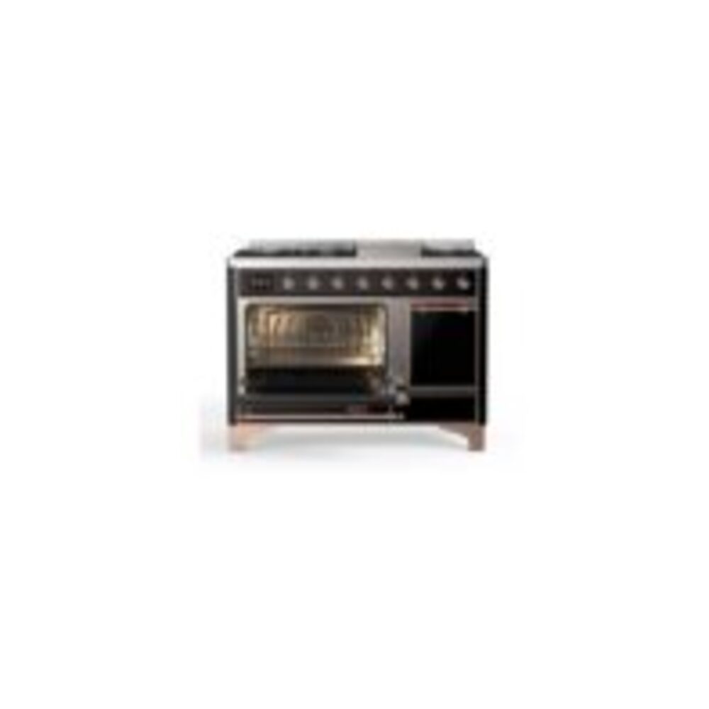 ILVE_UM12FDQNS3BKPLP_Majestic_II_48"_Dual_Fuel_Range_Left_Angle
