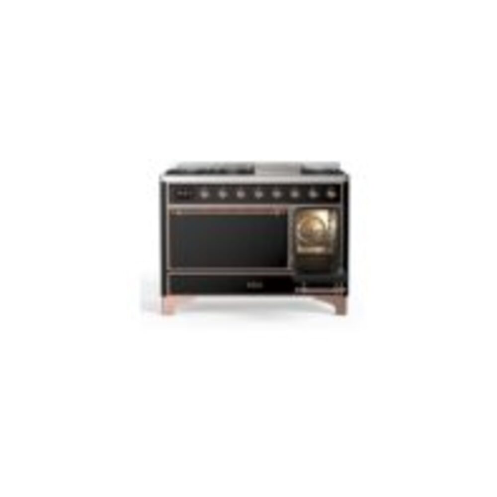 ILVE_UM12FDQNS3BKPLP_Majestic_II_48"_Dual_Fuel_Range_Right_Angle