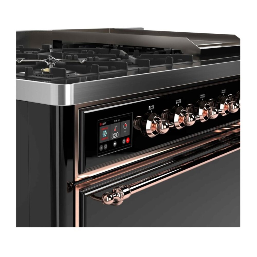 ILVE UM12F Majestic II 48 inch Dual Fuel Range with 8 Burners, Griddle