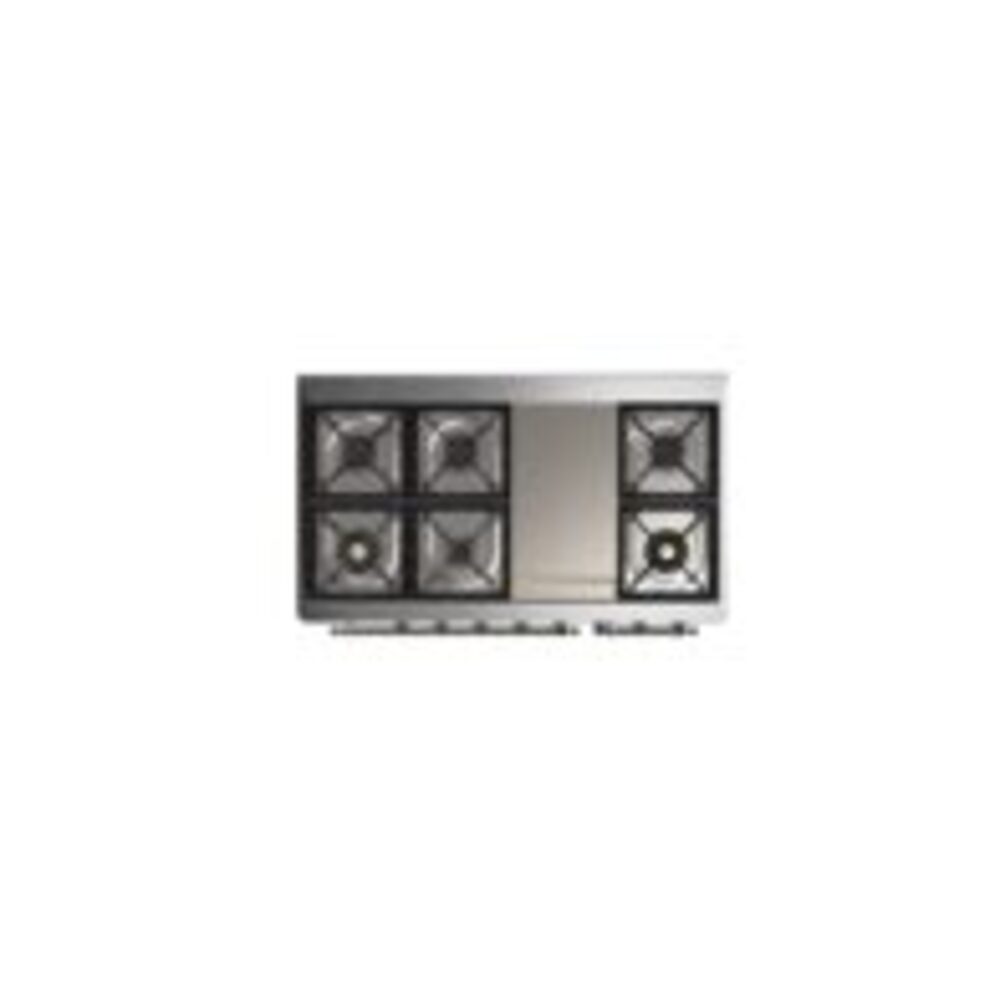 ILVE UM12F Majestic II 48 inch Dual Fuel Range with 8 Burners, Griddle