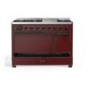 ILVE UM12F Majestic II 48 inch Dual Fuel Range with 8 Burners, Griddle