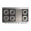 ILVE UM12F Majestic II 48 inch Dual Fuel Range with 8 Burners, Griddle