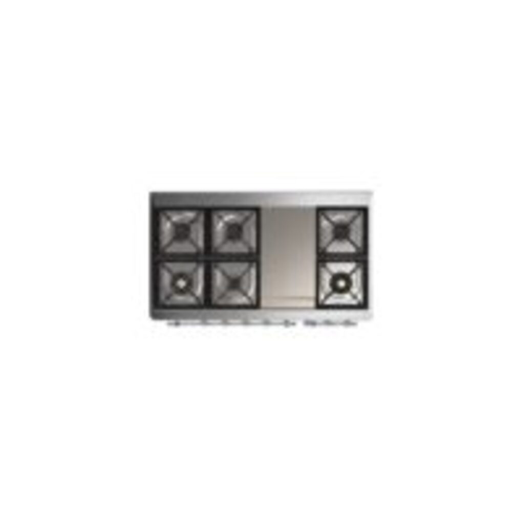 ILVE UM12F Majestic II 48 inch Dual Fuel Range with 8 Burners, Griddle