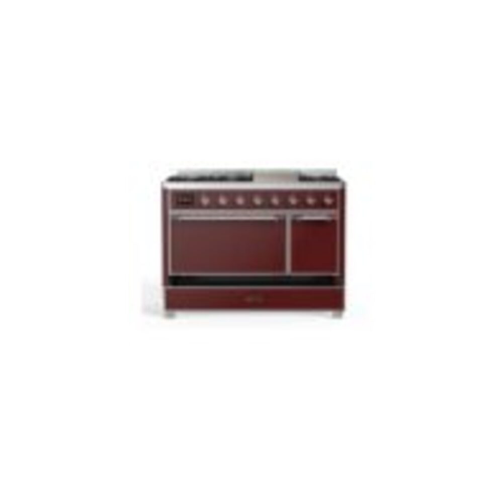 ILVE UM12F Majestic II 48 inch Dual Fuel Range with 8 Burners, Griddle