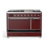 ILVE UM12F Majestic II 48 inch Dual Fuel Range with 8 Burners, Griddle